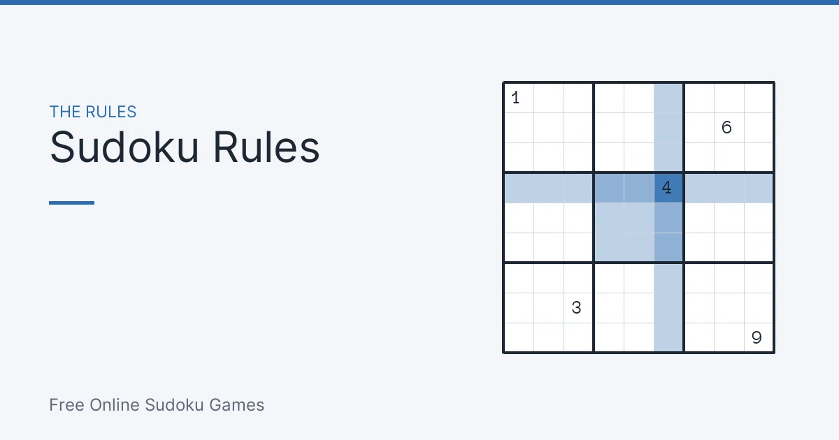 Sudoku Rules: How the Puzzle Works — free online sudoku